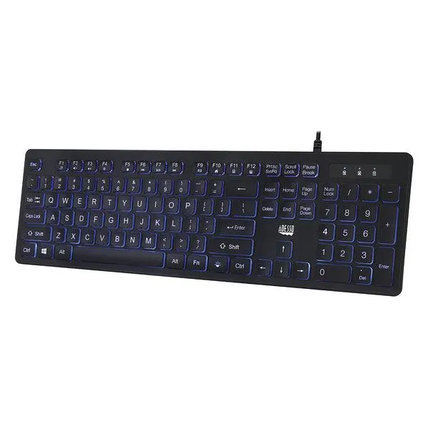 104-Key USB Large-Print Illuminated Keyboard for PC-Mac(R)