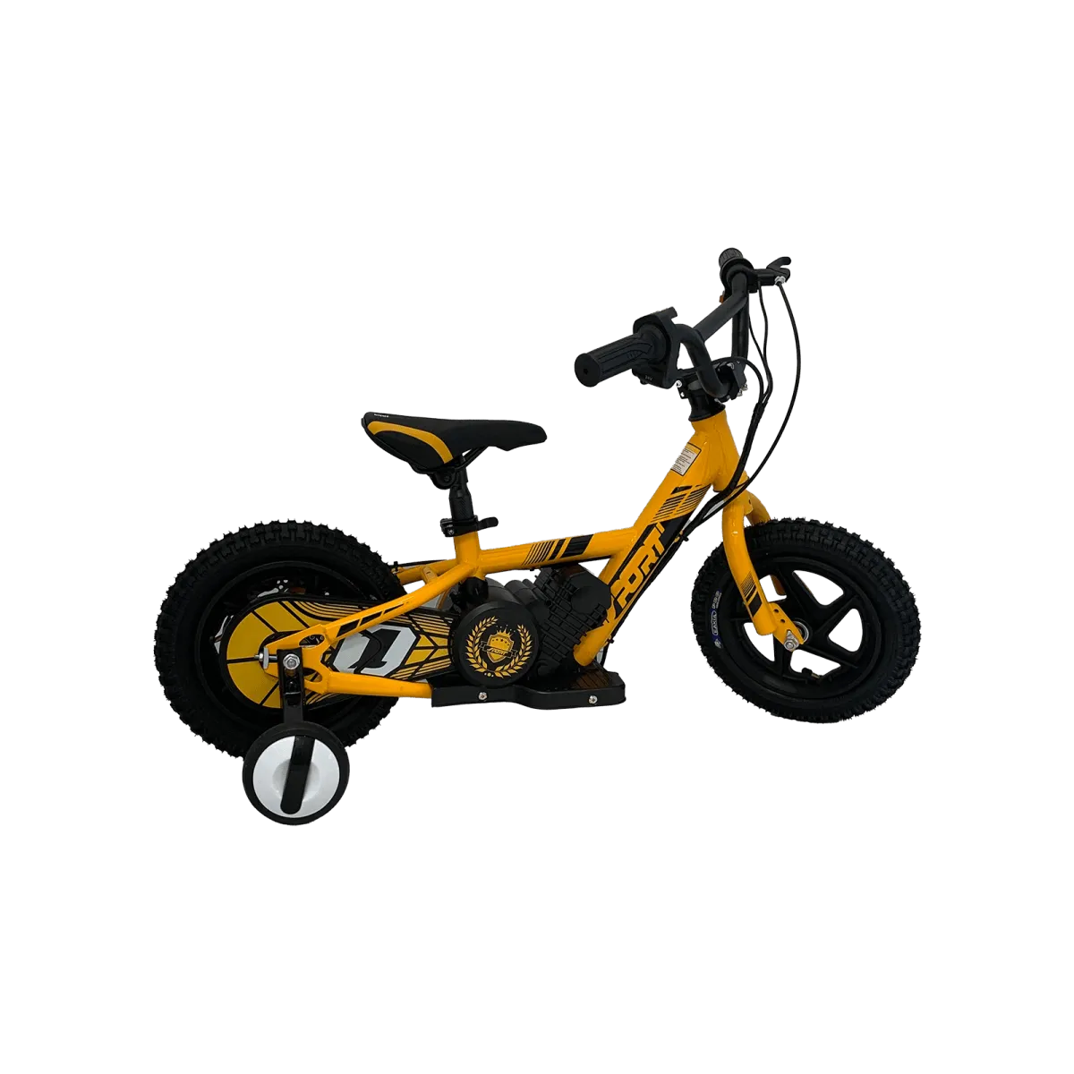 12" Electric Kids Balance Bike 100W - Yellow