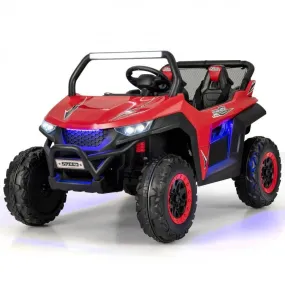 12V 2-Seater Kids Ride on UTV with Slow Start Function and Music Player - Red