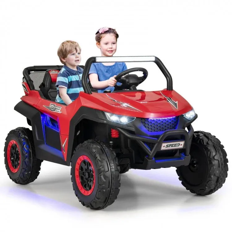 12V 2-Seater Kids Ride on UTV with Slow Start Function and Music Player - Red