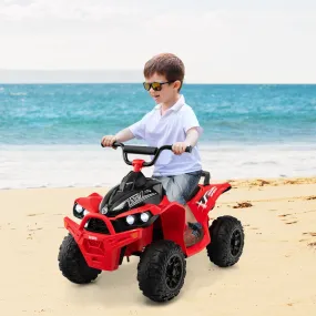 12V Kids Ride On ATV with 2 Speeds and LED Lights-Red