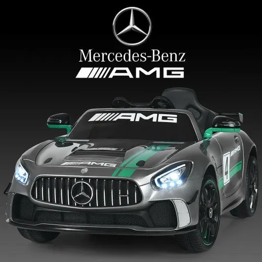 12V Mercedes Benz AMG Licensed Kids Ride On Car-Light Gray