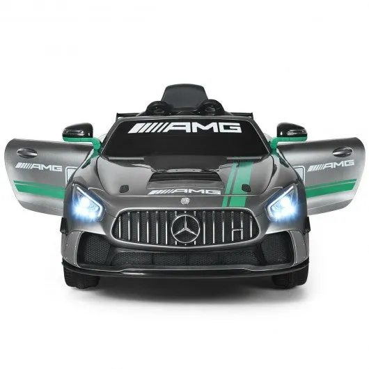 12V Mercedes Benz AMG Licensed Kids Ride On Car-Light Gray