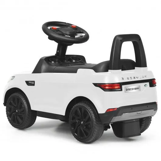 2-in-1 6V Land Rover Licensed Kids Ride On Car-White