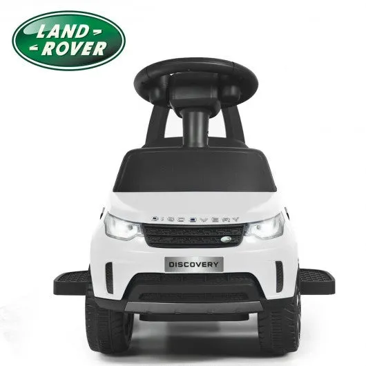 2-in-1 6V Land Rover Licensed Kids Ride On Car-White