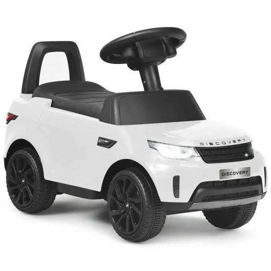 2-in-1 6V Land Rover Licensed Kids Ride On Car-White