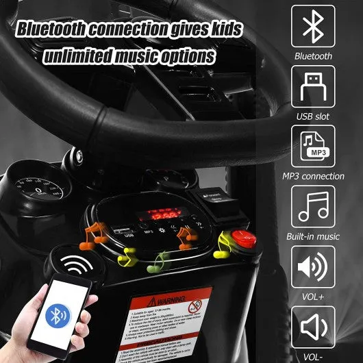 2 in 1 Electric 12V Kids Ride on Car Tractor w/Remote Control LED Light Horn-GN