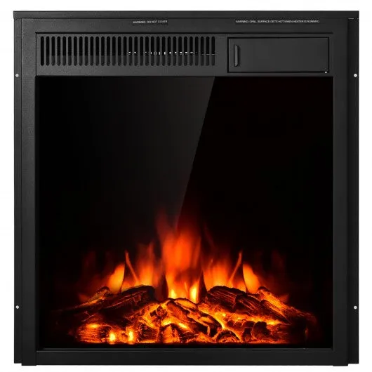 22.5" Electric Fireplace Insert Freestanding and Recessed Heater