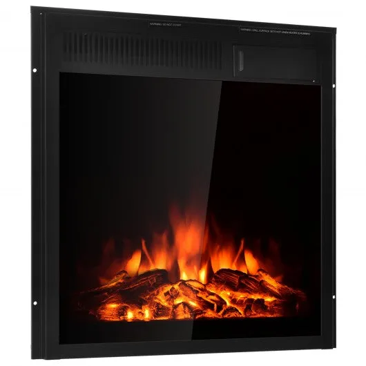 22.5" Electric Fireplace Insert Freestanding and Recessed Heater