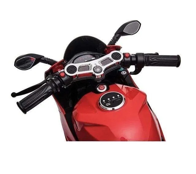 24V Ducati Style Electric Mini Motorcycle with MP3 System | Red