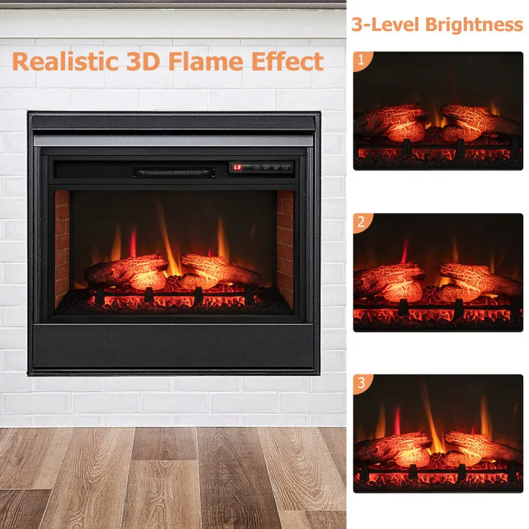 26 Inch Infrared Electric Fireplace Insert with Remote Control