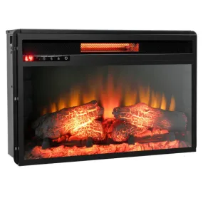 26 Inch Infrared Electric Fireplace Insert with Remote Control