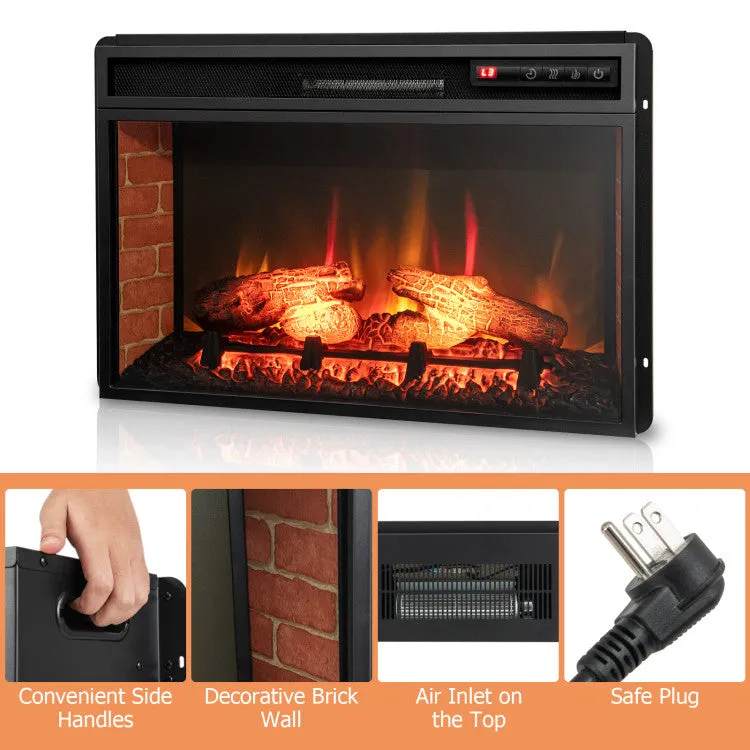 26 Inch Infrared Electric Fireplace Insert with Remote Control