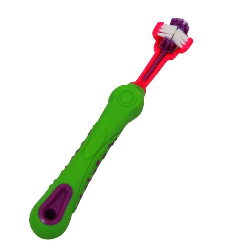 3-Sided Toothbrush Dog Toothbrush Cleaning Mouth Pet Dental Care