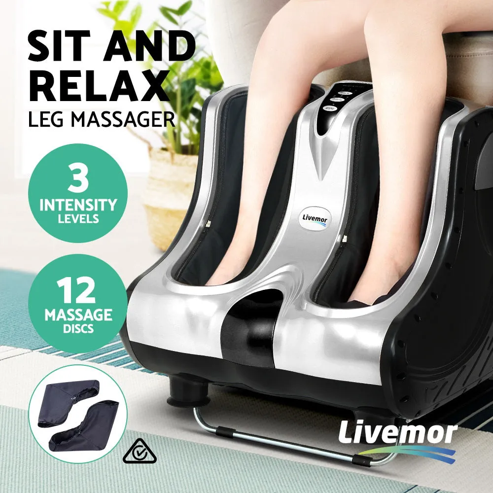 360° Shiatsu Foot & Leg Massager Roller w/4 Motors - Livemor