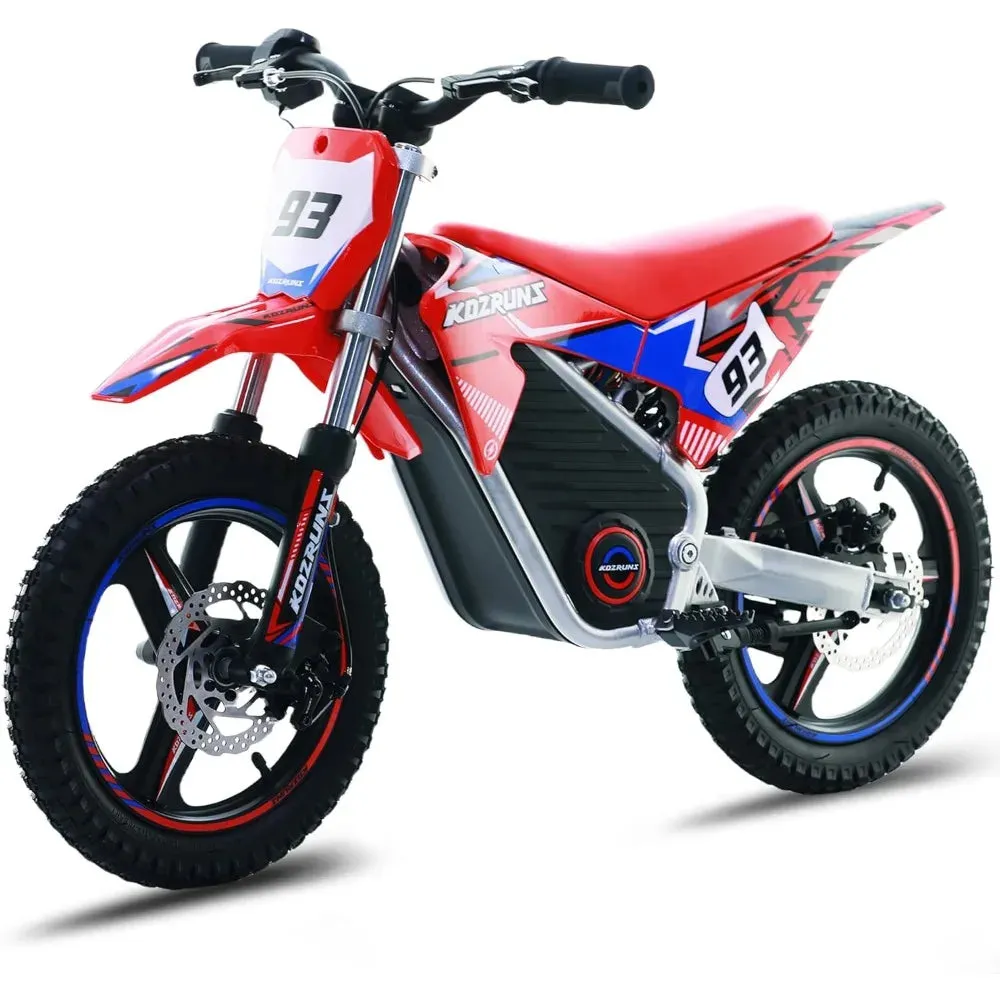 36V Electric Dirt Bike for Kids - Brushless 350W Motor, 3-Speed Settings - FunRide