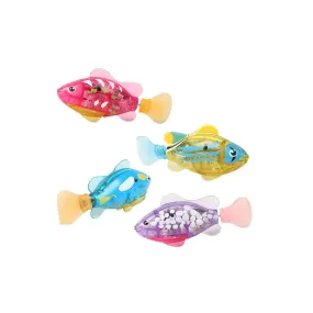 4pcs Robot Fish Swimming Diving Electric Turbot Clownfish Battery Powered Robo Fish Toy Childen Kids Robotic Gift