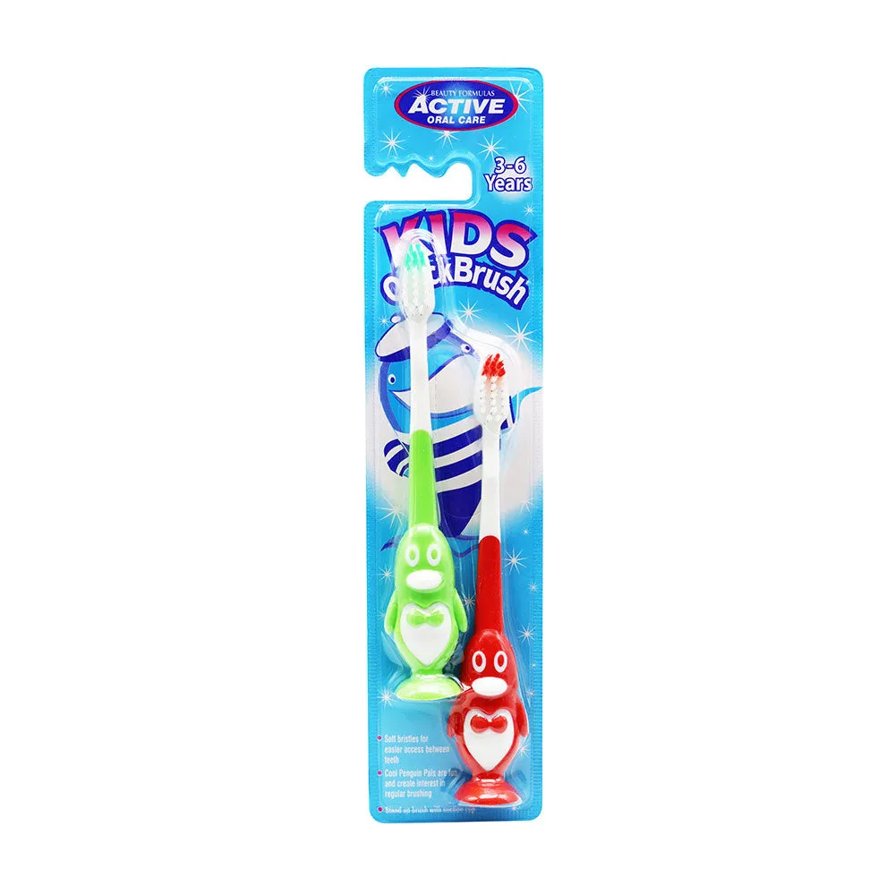 Active Oral Care Kids Penguin Toothbrush 3-6 Years Assorted