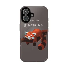 Adorable Red Panda Magnetic Tough Phone Case for Procrastinators