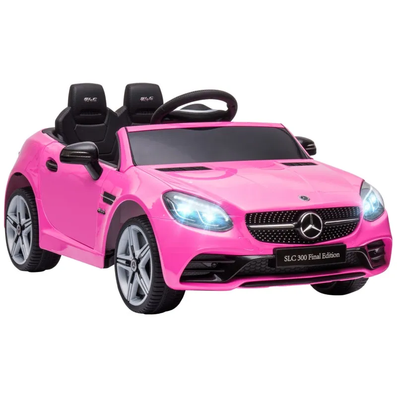 Aiya Play Kids Electric Ride On Car Mercedes Benz SLC 300 12v - Pink