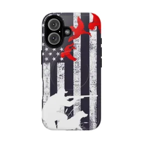 American Flag Magnetic Tough Phone Case for Duck Hunting