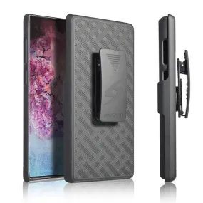 AMZER Shellster Hard Case With Kickstand for Samsung Galaxy Note 10 - Black