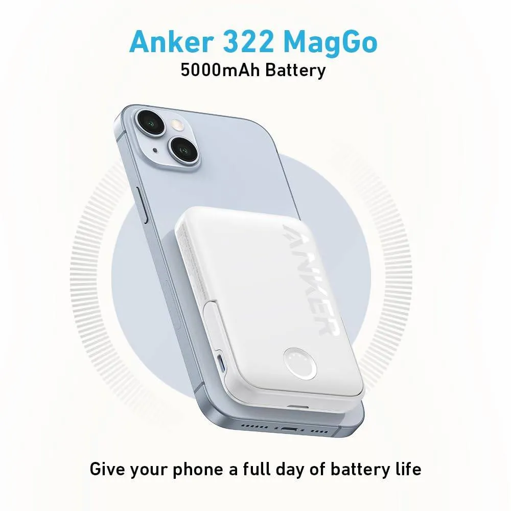 Anker 322 Maggo Battery (Powercore 5K) White - 194644151188