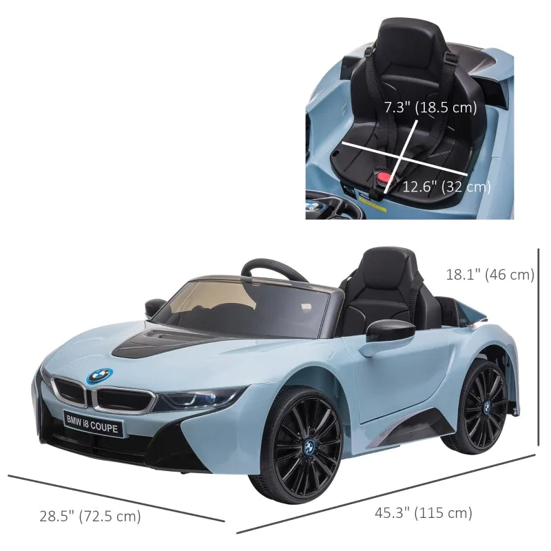 Aosom 6V Kids Electric Ride On Car BMW Coupe for 3-8 Years Old - Blue