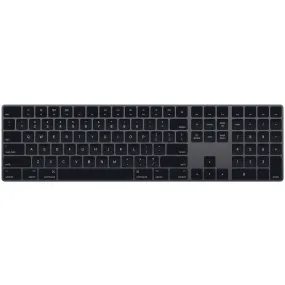 Apple Wireless Bluetooth Magic Keyboard with 10 Key Numeric Keypad - A1843 (MRMH2LL/A) - Space Gray