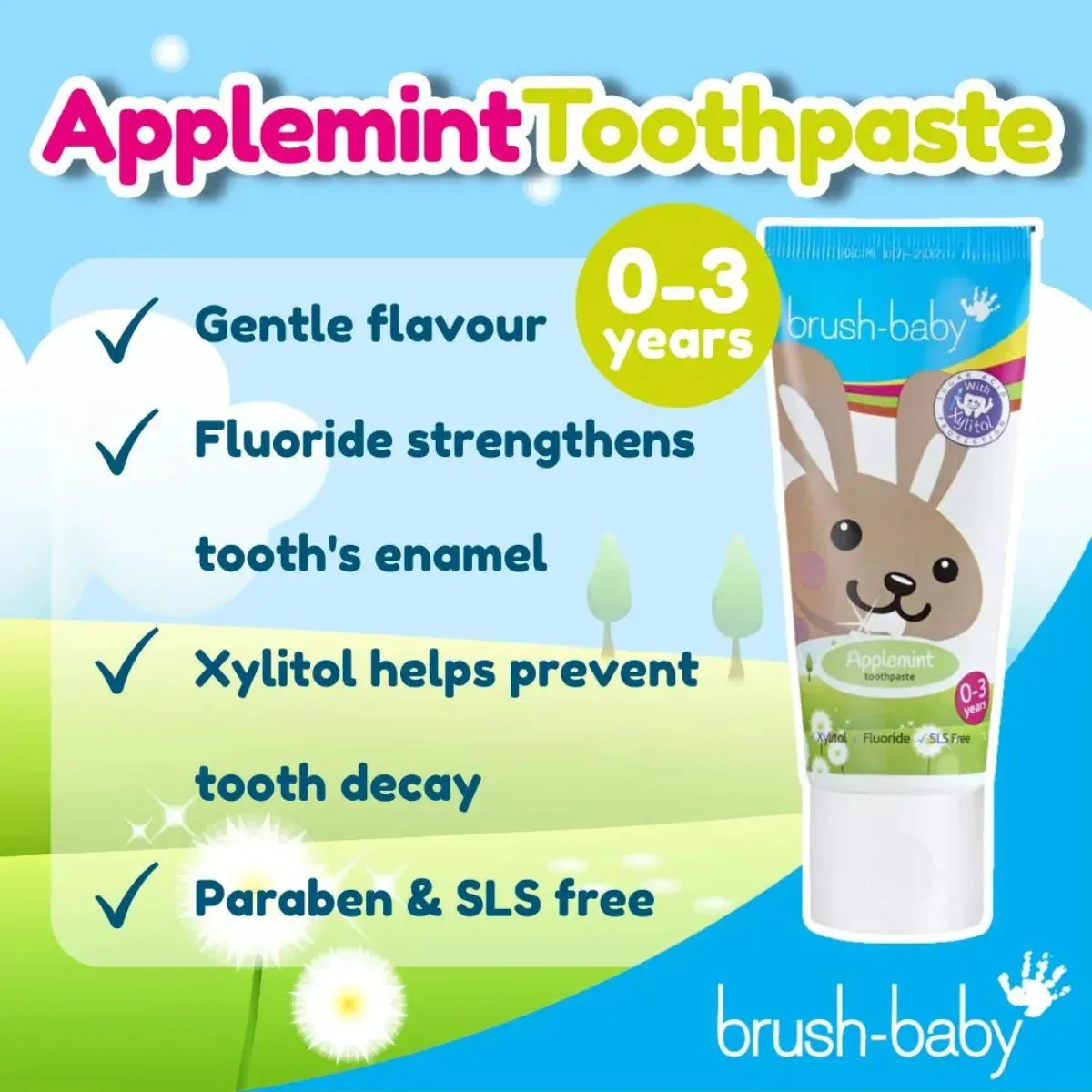 Applemint Baby Toothpaste - 3 Pack