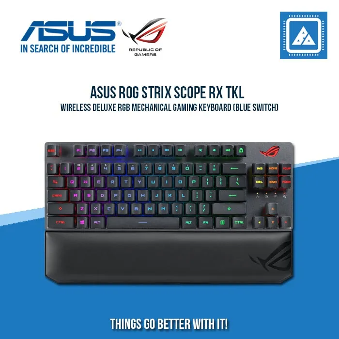 ASUS ROG STRIX SCOPE RX TKL WIRELESS DELUXE RGB MECHANICAL GAMING KEYBOARD