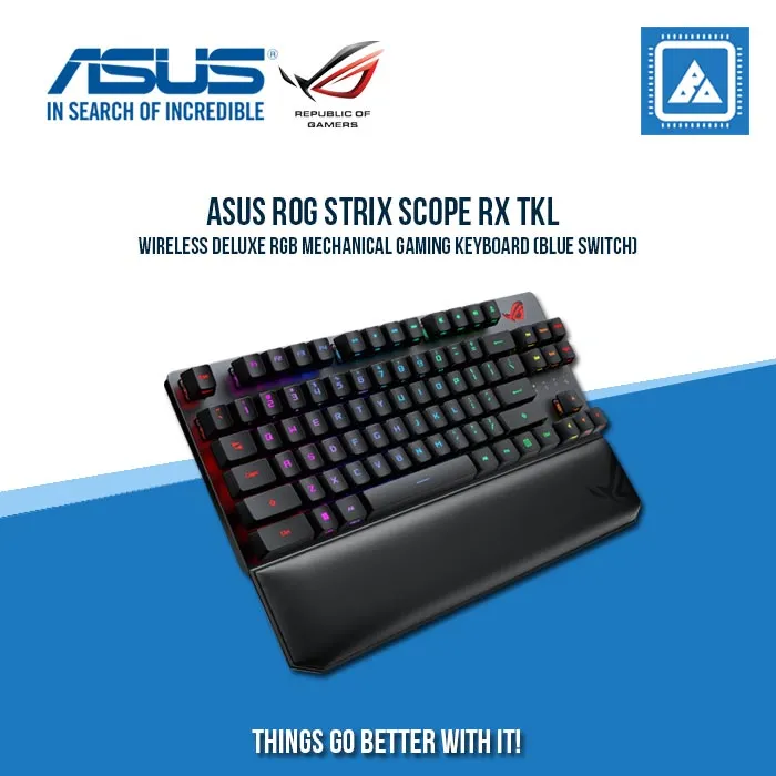 ASUS ROG STRIX SCOPE RX TKL WIRELESS DELUXE RGB MECHANICAL GAMING KEYBOARD