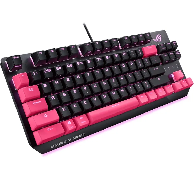 ASUS ROG Strix Scope TKL Compact Gaming Keyboard Electro Punk Pink