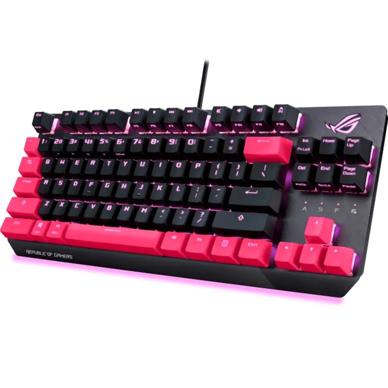 ASUS ROG Strix Scope TKL Compact Gaming Keyboard Electro Punk Pink