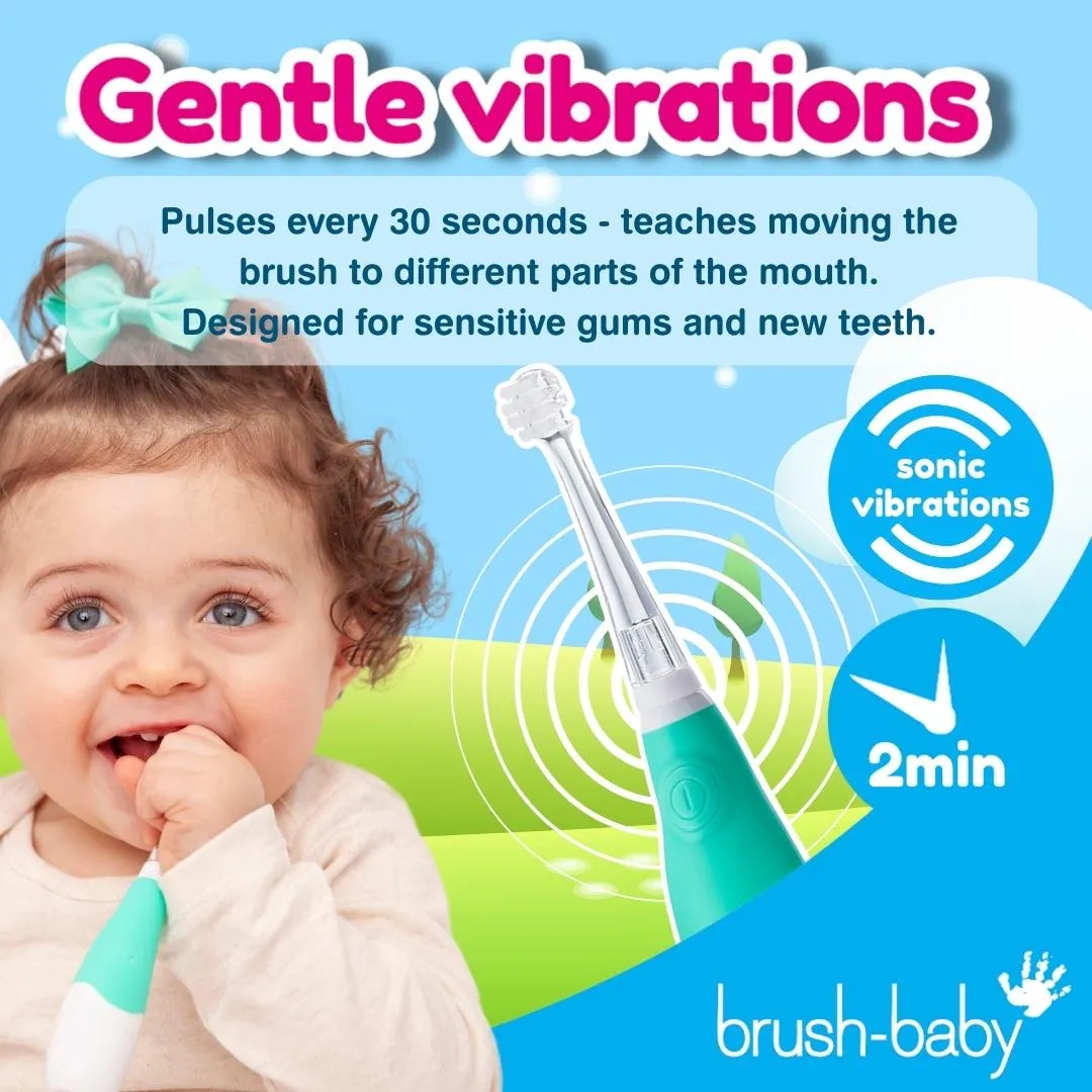 BabySonic® Teal Electric Toothbrush for Toddlers (Pack of 2)