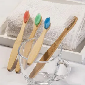 Bamboo Kids Toothbrushes - Eco-Friendly, Biodegradable Pack of 50