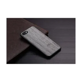 Bamboo Wood Pattern Case For iPhone SE - Light Grey