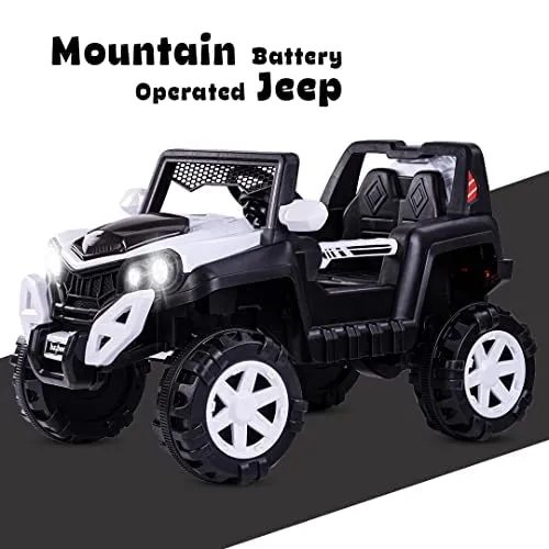 Baybee Dodge Rechargeable Battery Operated Electric Kids Jeep Ride on Toy Kids Car with Remote, Music & Light