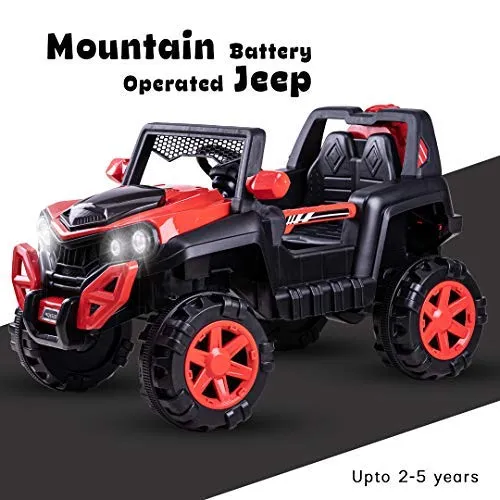 Baybee Dodge Rechargeable Battery Operated Electric Kids Jeep Ride on Toy Kids Car with Remote, Music & Light