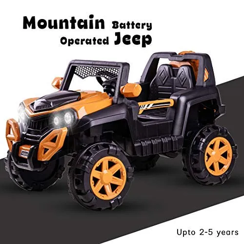 Baybee Dodge Rechargeable Battery Operated Electric Kids Jeep Ride on Toy Kids Car with Remote, Music & Light