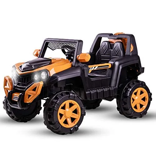 Baybee Dodge Rechargeable Battery Operated Electric Kids Jeep Ride on Toy Kids Car with Remote, Music & Light