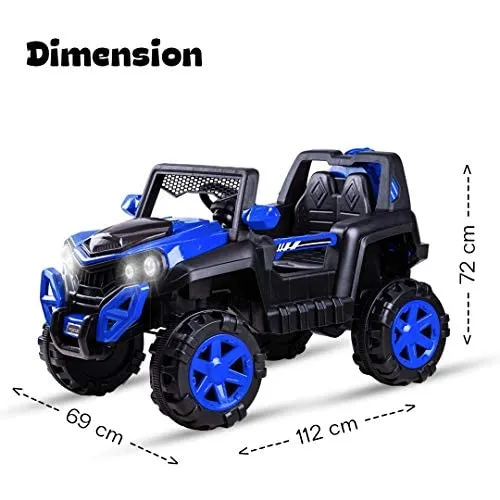 Baybee Dodge Rechargeable Battery Operated Electric Kids Jeep Ride on Toy Kids Car with Remote, Music & Light