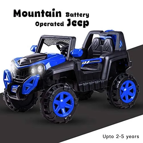 Baybee Dodge Rechargeable Battery Operated Electric Kids Jeep Ride on Toy Kids Car with Remote, Music & Light