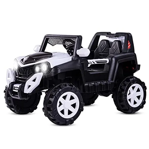 Baybee Dodge Rechargeable Battery Operated Electric Kids Jeep Ride on Toy Kids Car with Remote, Music & Light