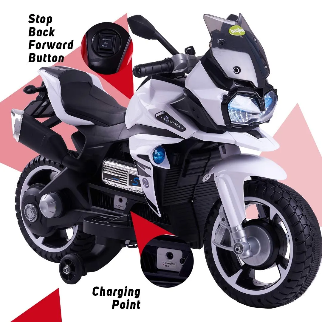 Baybee Gladia Rechargeable Battery Operated Electric Bike for Kids with Led Light, Music & USB