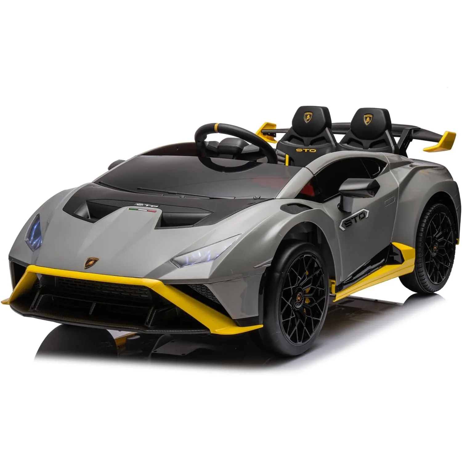 Baybee Kids Electric Ride On Car 24V Lamborghini STO Licensed Battery Powered Sports Car with Remote Control Motorized Drift Vehicle