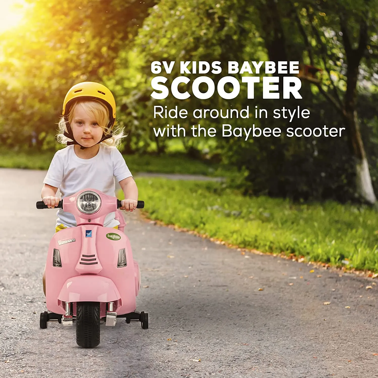 Baybee Mini Vespa Rechargeable Battery Operated Ride Electric Bike for Kids