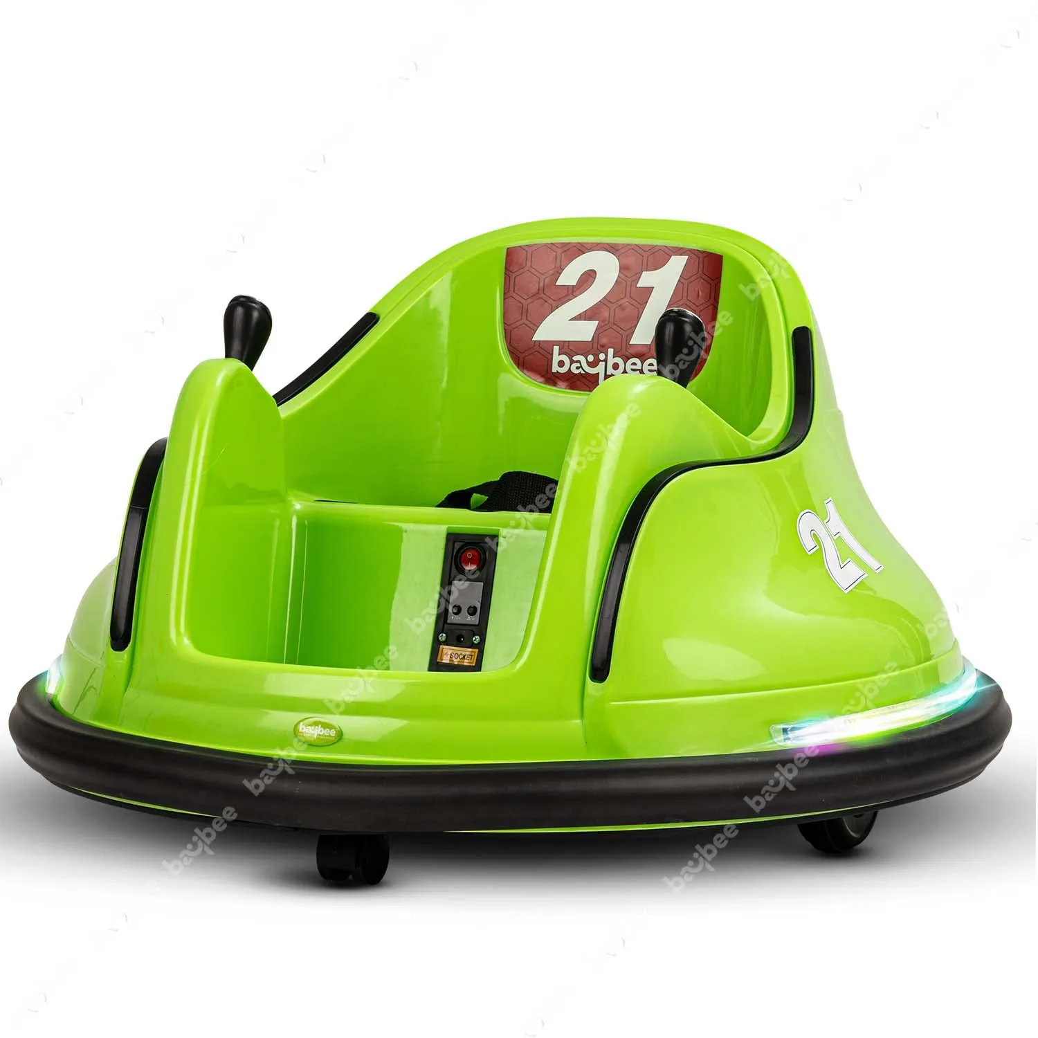 Baybee Rapid Electric Bumper Car for Kids with 2 Control Modes, Bluetooth, Music & Lights