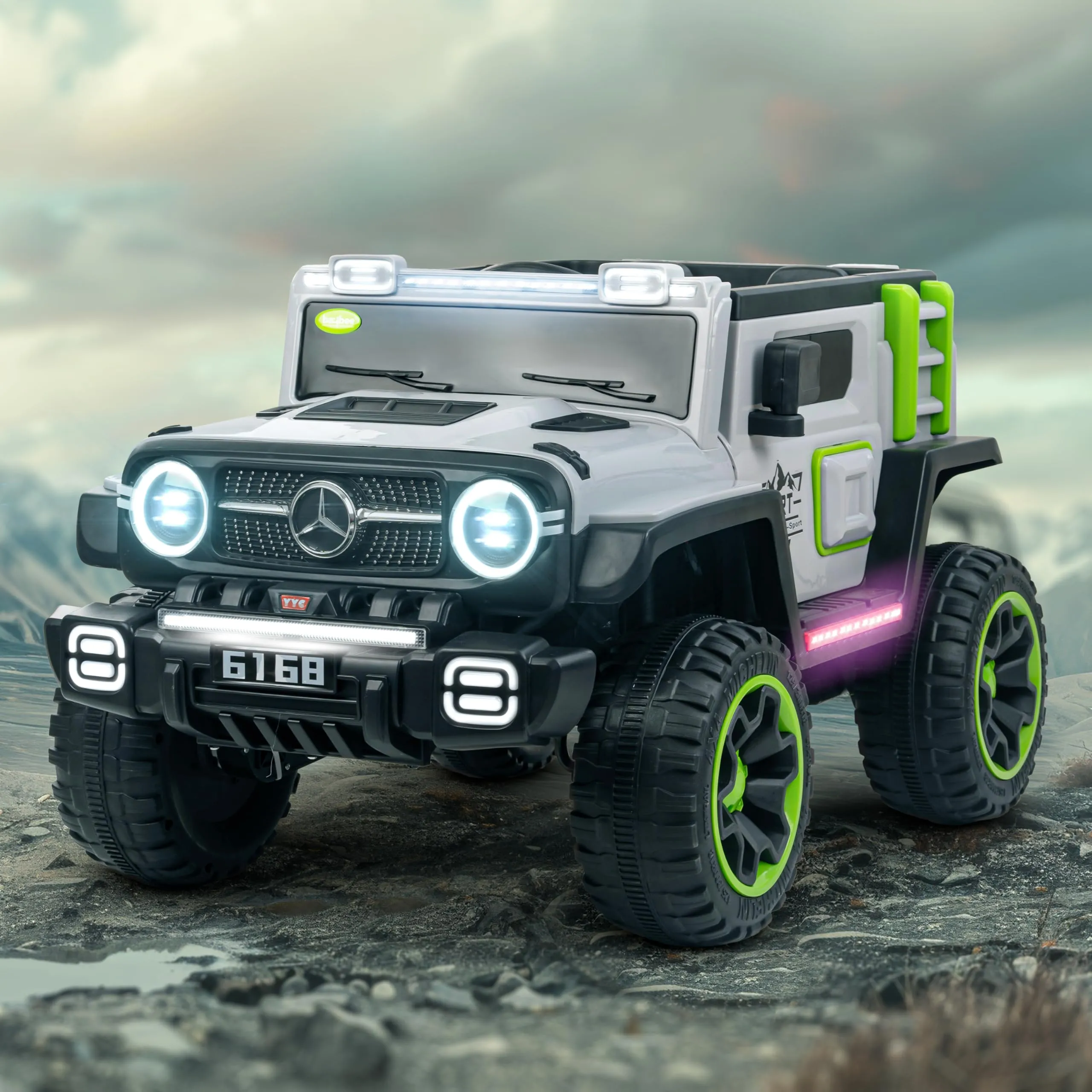 Baybee Ridge Battery Operated Jeep for Kids, with Music & Light | Electric Jeep for Kids to Drive 3 to 8 Years Boy Girl