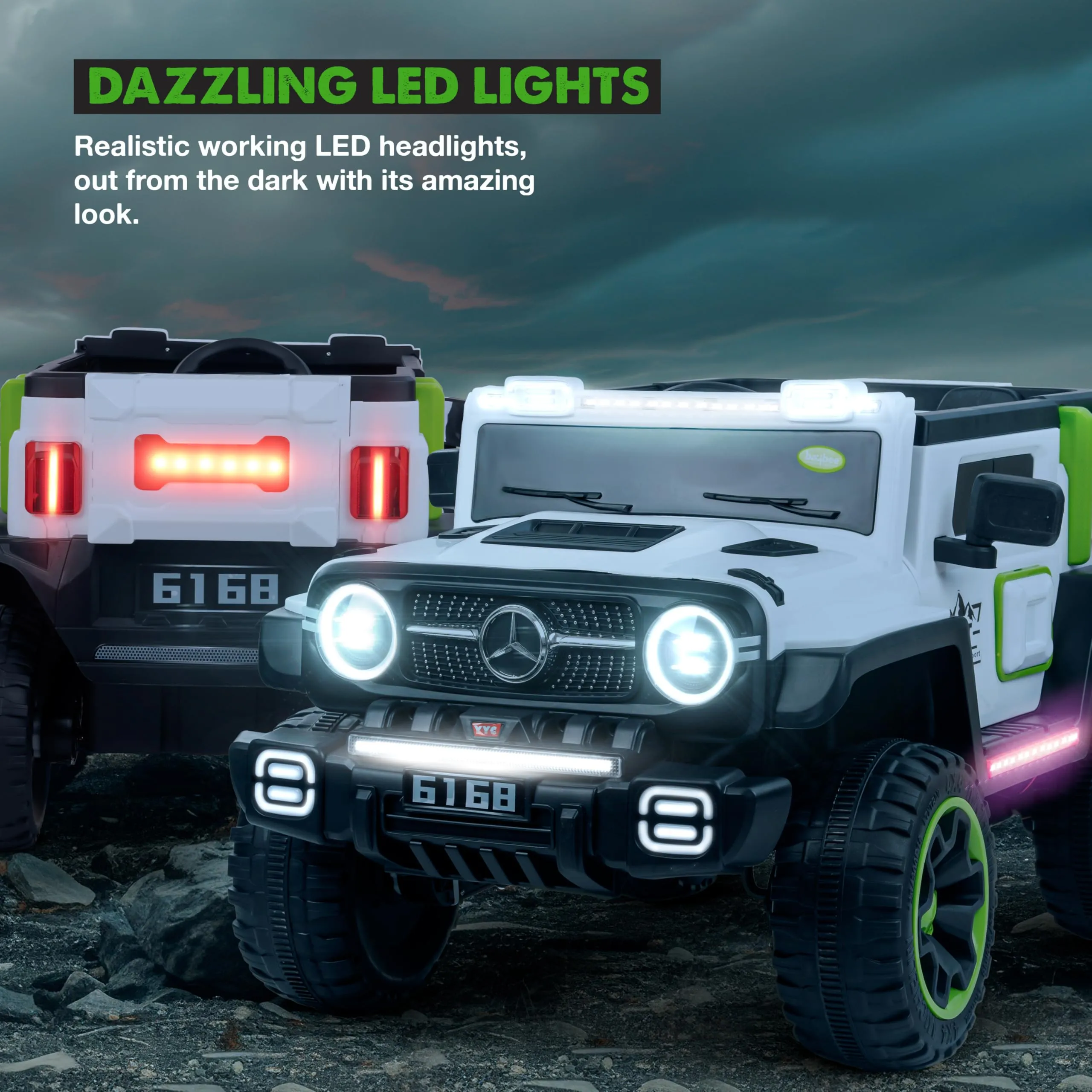 Baybee Ridge Battery Operated Jeep for Kids, with Music & Light | Electric Jeep for Kids to Drive 3 to 8 Years Boy Girl